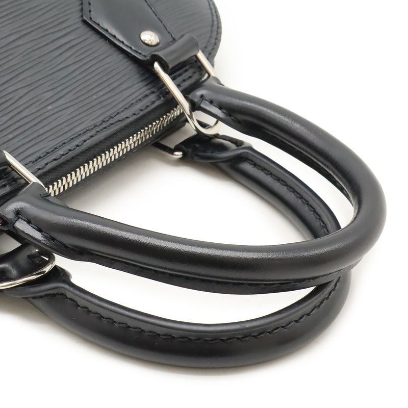 Louis Vuitton Epi Alma BB Handbag Mini Bag 2-Way Shoulder Noir Black — view 4