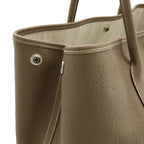 Hermes Garden Party PM Tote Handbag Negonda Leather Etoupe Glazed Silver — view 4