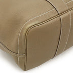 Hermes Garden Party PM Tote Handbag Negonda Leather Etoupe Glazed Silver — view 3