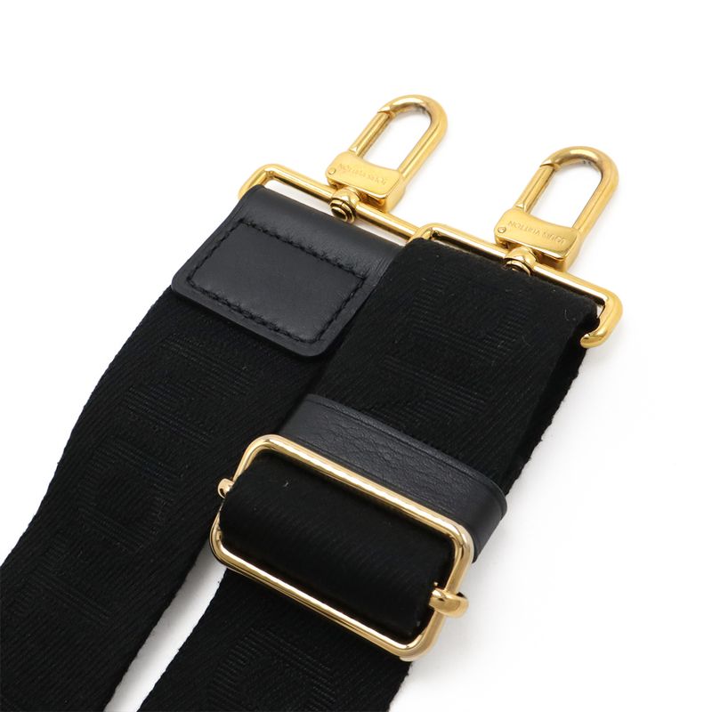 Louis Vuitton Utility Crossbody Bag 2-Way Clutch Leather Black — view 5