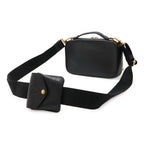 Louis Vuitton Utility Crossbody Bag 2-Way Clutch Leather Black — view 2