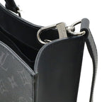 Louis Vuitton Monogram Eclipse Sac Plat Tote Handbag Vertical 2-Way Shoulder Bag — view 4