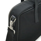Gucci Logo Plate Business Bag Briefcase Document Purse 2-Way Shoulder Nylon — view 4