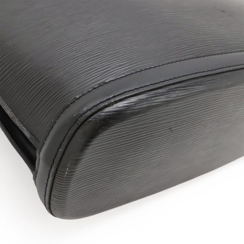 Louis Vuitton Epi Lu Sac Shoulder Bag Tote Leather Noir Black — view 3