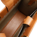 Fendi Sunshine Small Handbag 2-Way Shoulder Bag Leather Brown Gold Hardware — view 6