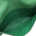 Hermes Kirius Second Bag Clutch Business Courchevel Leather Green — view 5