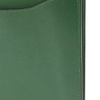 Hermes Kirius Second Bag Clutch Business Courchevel Leather Green — view 7