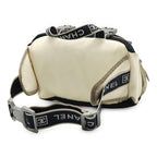 Chanel Sport Line Waist Bag Body 2-Way Handbag Nylon Canvas Ivory — view 2