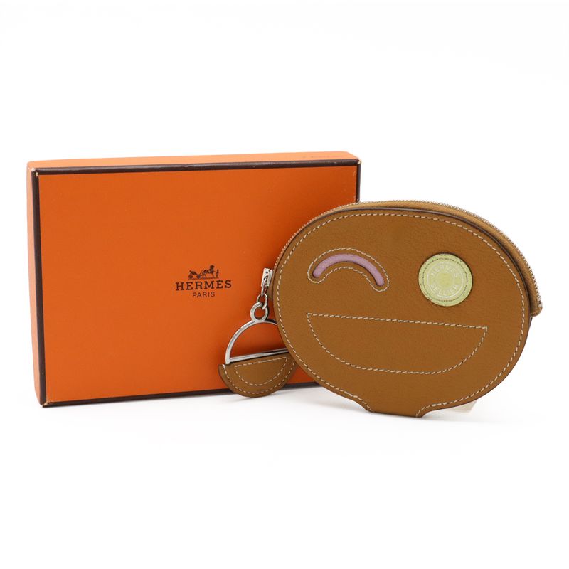 Hermes in the Loop Wink Coin Case Purse Pouch Chevre Leather — view 9