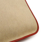Hermes Vespa PM Shoulder Toile Ash Leather Beige Red Gold Hardware — view 8