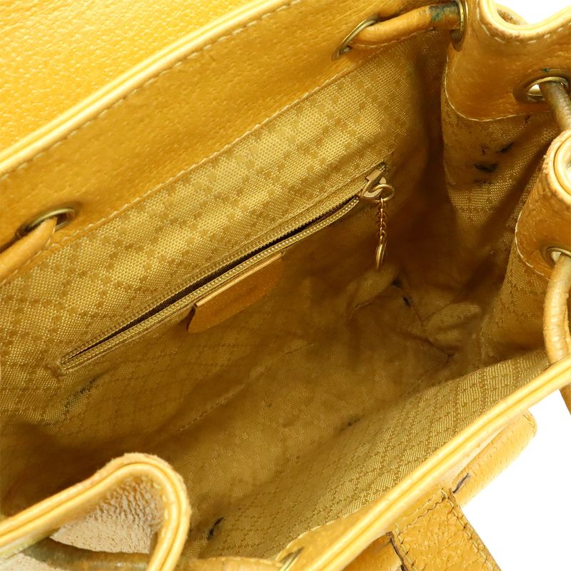 Gucci Bamboo Backpack Shoulder Bag Leather Beige Light Brown 003 — view 8