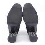 Hermes Velvet Grey Boots — view 4
