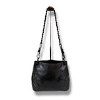 Prada Chain Shoulder Bag Black Leather Hobo Soho Plastic — view 2