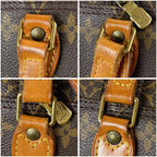Louis Vuitton Shoulder Bag Blois Monogram Leather Brown Pochette — view 8