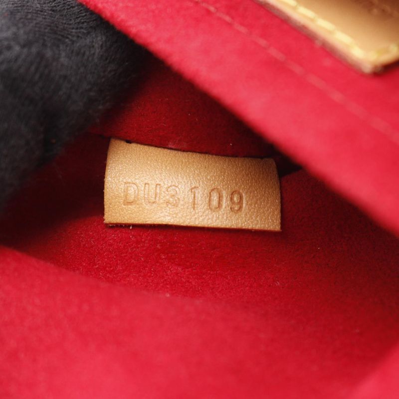Louis Vuitton Shoulder Bag Tan Blanc Monogram Leather — view 5