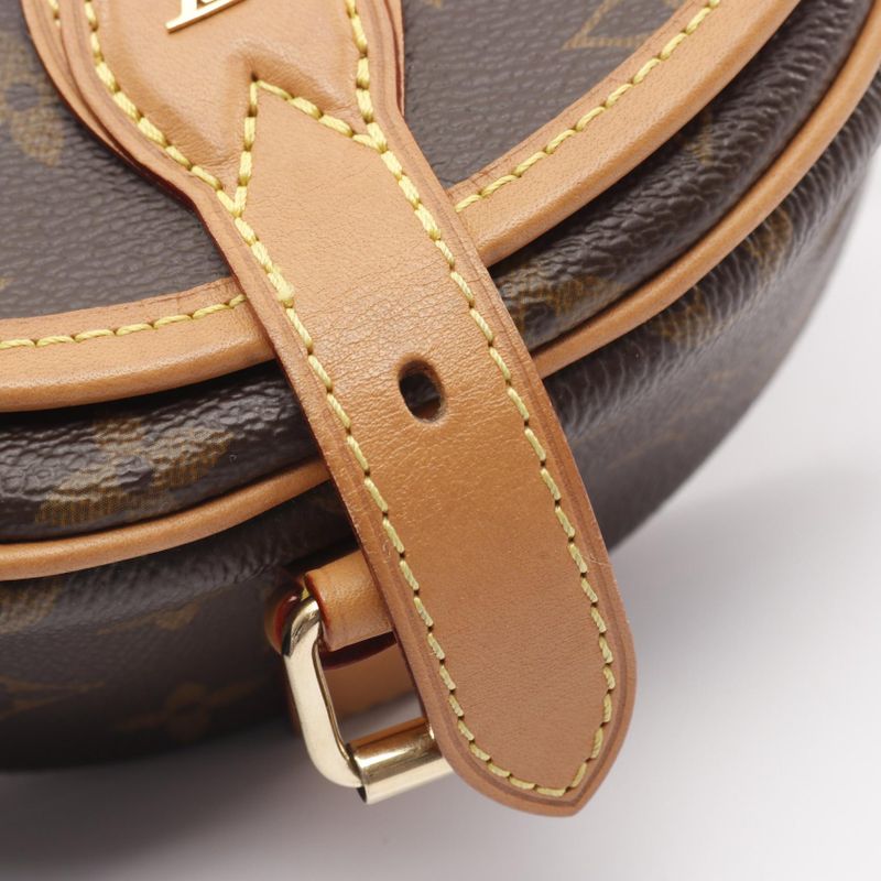 Louis Vuitton Shoulder Bag Tan Blanc Monogram Leather — view 8
