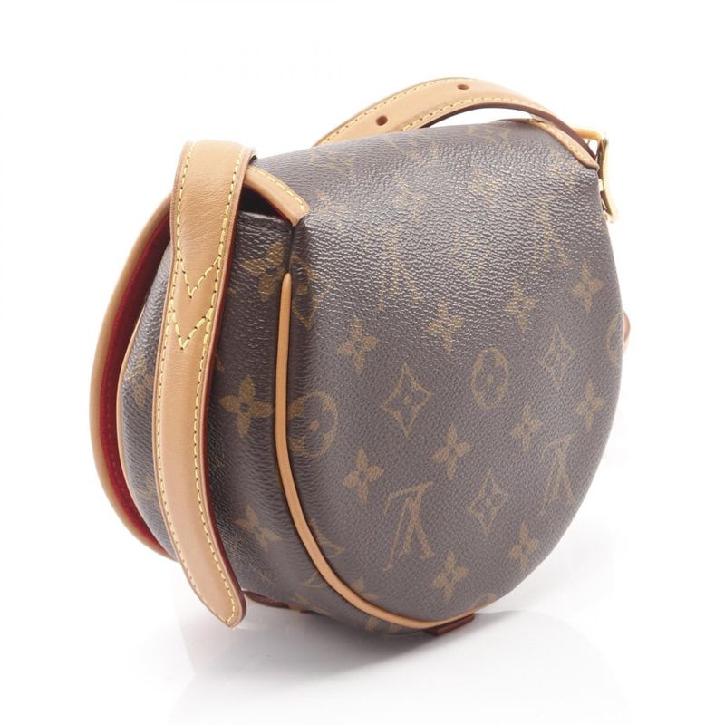 Louis Vuitton Shoulder Bag Tan Blanc Monogram Leather — view 2