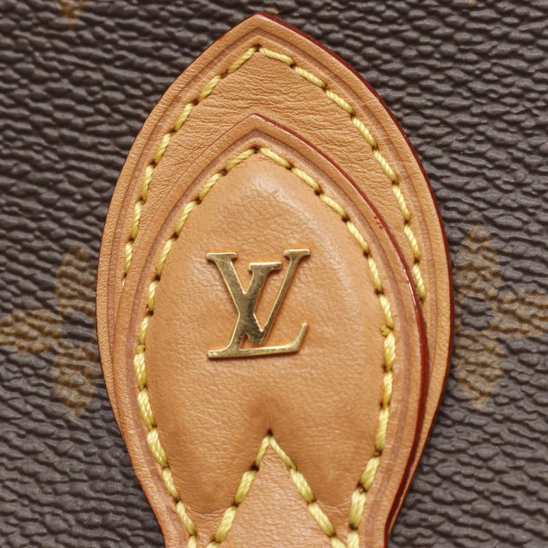 Louis Vuitton Shoulder Bag Tan Blanc Monogram Leather — view 7