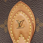 Louis Vuitton Shoulder Bag Tan Blanc Monogram Leather — view 7