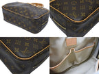Louis Vuitton Trouville Handbag Monogram Brown Leather Gold — view 7