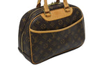 Louis Vuitton Trouville Handbag Monogram Brown Leather Gold — view 4