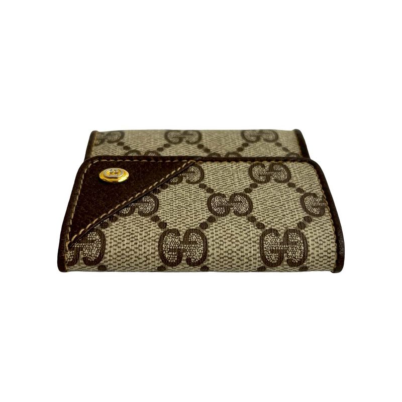 Gucci Vintage GG Logo Pattern Leather Coin Purse