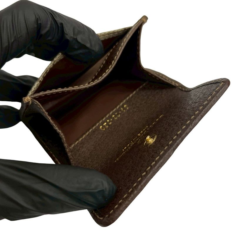 Gucci Vintage GG Logo Pattern Leather Coin Purse