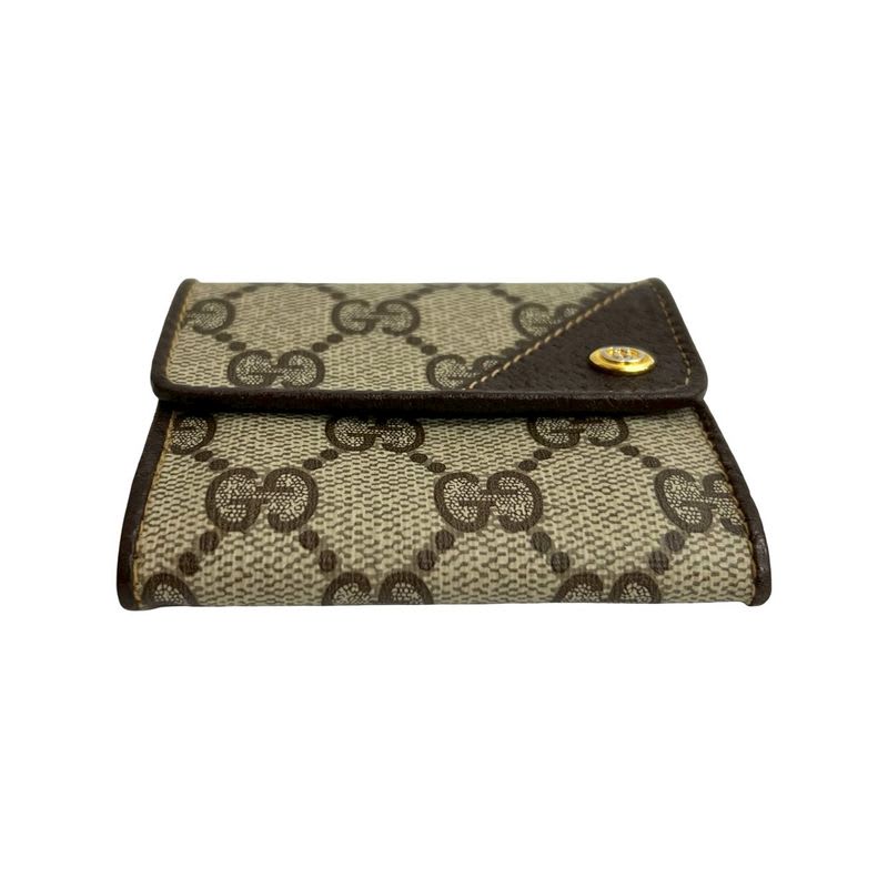 Gucci Vintage GG Logo Pattern Leather Coin Purse