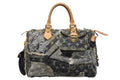 Louis Vuitton Speedy 30 Boston Bag Patchwork Monogram Denim Black