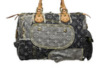 Louis Vuitton Speedy 30 Boston Bag Patchwork Monogram Denim Black — view 3