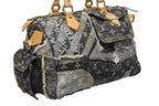 Louis Vuitton Speedy 30 Boston Bag Patchwork Monogram Denim Black — view 4