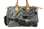 Louis Vuitton Speedy 30 Boston Bag Patchwork Monogram Denim Black — view 2