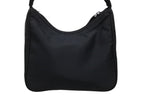 Prada Hobo Handbag Triangle Logo Nylon Black — view 3