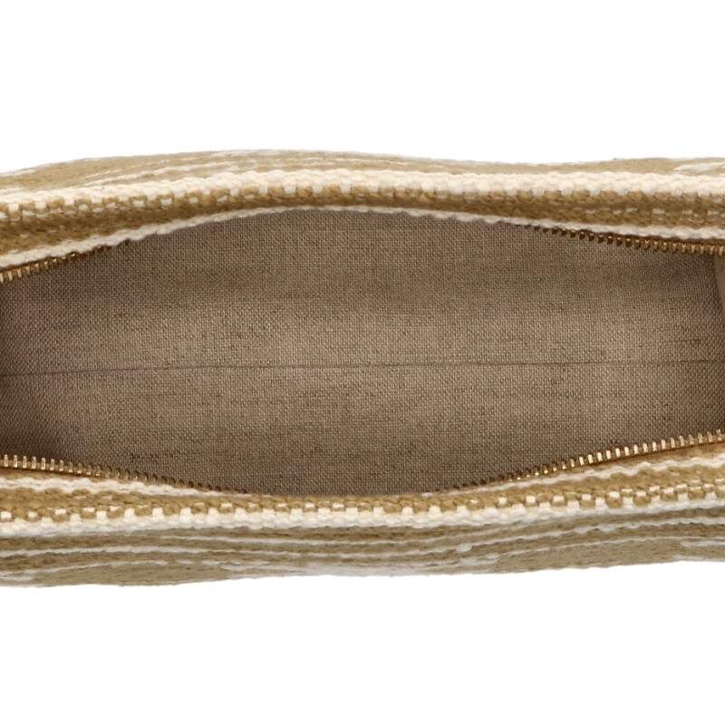 Celine Tice Pouch Triomphe Stripe Clutch Bag — view 3