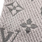 Louis Vuitton Scarf Echarpe Logomania Monogram Wool Silk Gripe Lou Grey — view 6