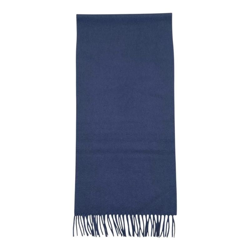 Louis Vuitton Scarf Echarpe Jeram Cashmere Logo Navy Blue — view 5