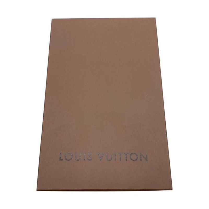 Louis Vuitton Scarf Echarpe Jeram Cashmere Logo Navy Blue — view 8