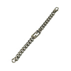 Fendi Bracelet FF Logo Baguette Link Chain Silver Metal — view 6
