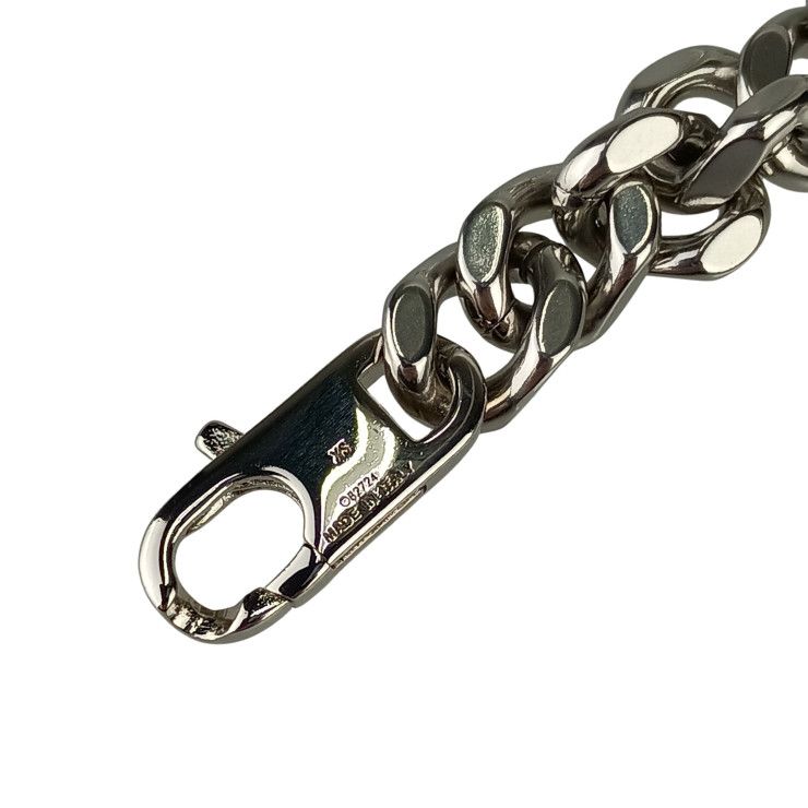 Fendi Bracelet FF Logo Baguette Link Chain Silver Metal — view 8