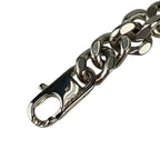 Fendi Bracelet FF Logo Baguette Link Chain Silver Metal — view 8