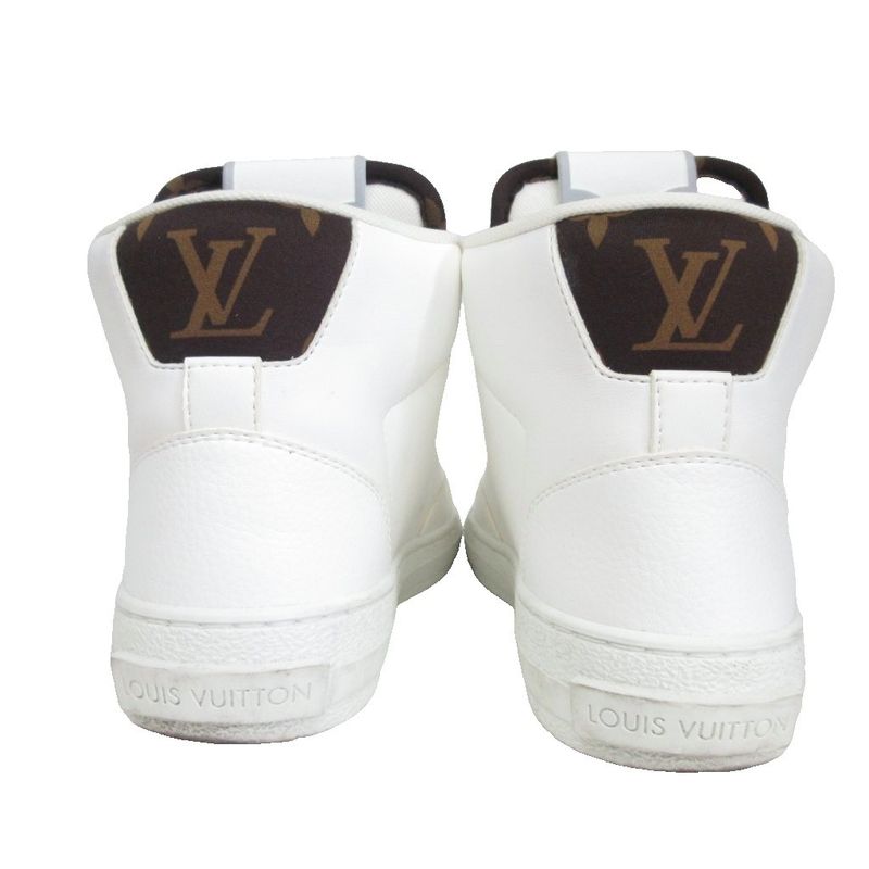 Louis Vuitton Charlie Line Leather Monogram Sneakers High Cut Logo 34 — view 5