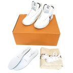Louis Vuitton Charlie Line Leather Monogram Sneakers High Cut Logo 34 — view 8