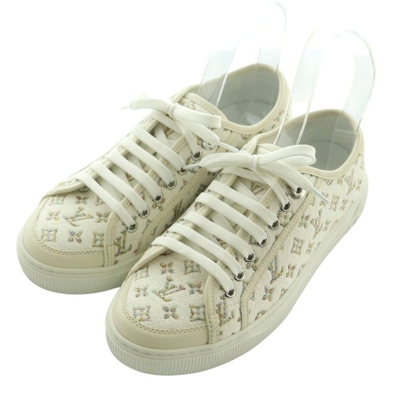 Louis Vuitton Lagoon Sneakers Shoes Lame Thread 39 — view 2