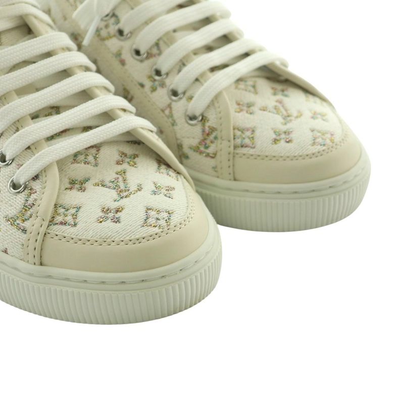 Louis Vuitton Lagoon Sneakers Shoes Lame Thread 39 — view 3