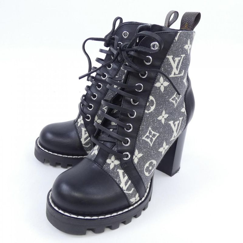 Louis Vuitton Monogram Denim Star Trail Line Boots — view 3