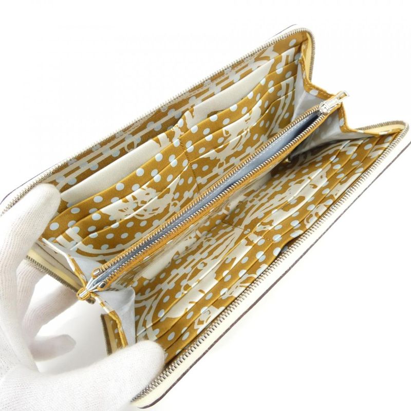 Hermes Brides de Gala Fantome a Pois Silk in Classic ck Wallet — view 5