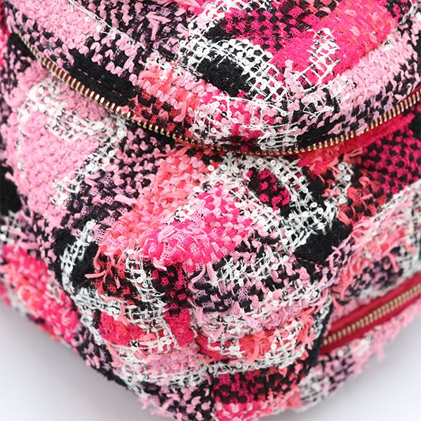 Chanel Pink and Other Tweed Coco Peach 2-Way Bag — view 4