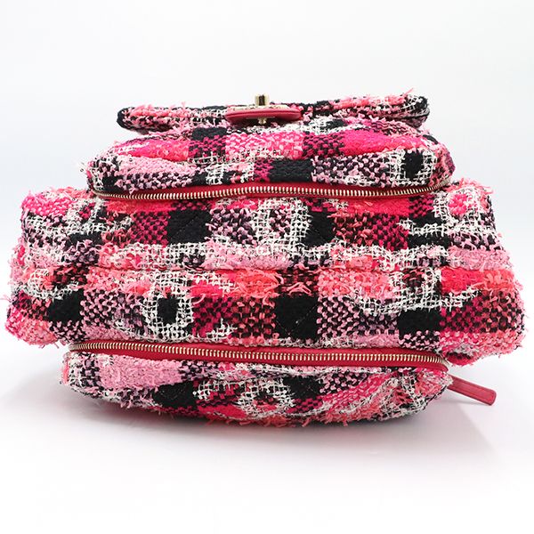 Chanel Pink and Other Tweed Coco Peach 2-Way Bag — view 3