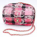 Chanel Pink and Other Tweed Coco Peach 2-Way Bag — view 7