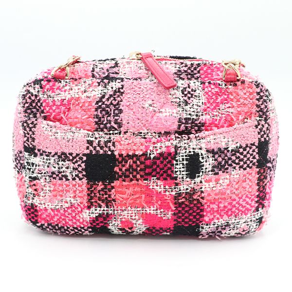 Chanel Pink and Other Tweed Coco Peach 2-Way Bag — view 8